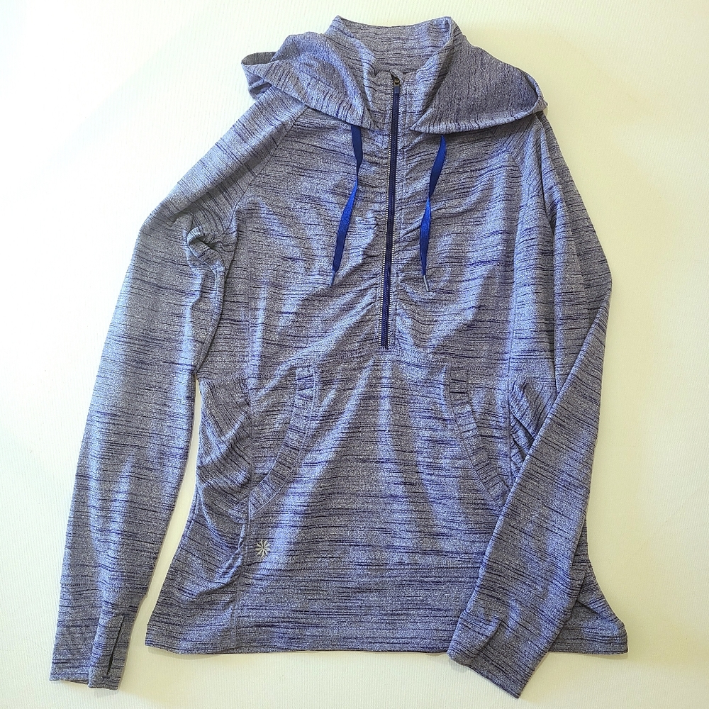 Athleta Heavenly Hail Lilac Purple Half Zip Hoodie Like New